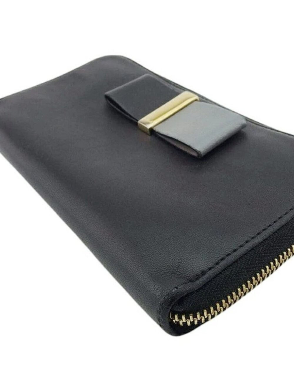 Chloe Purse Black Gray Gold Women Authentic secondhand